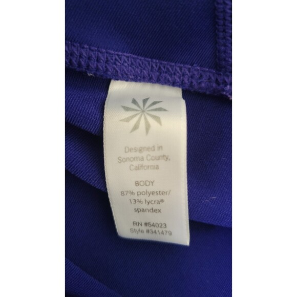 Women's Athleta Blue Cropped Leggings with Pocket Small - Picture 4 of 4